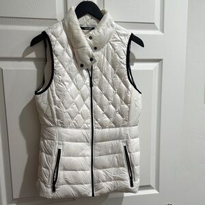 Calvin Klein Ivory Quilted Vest